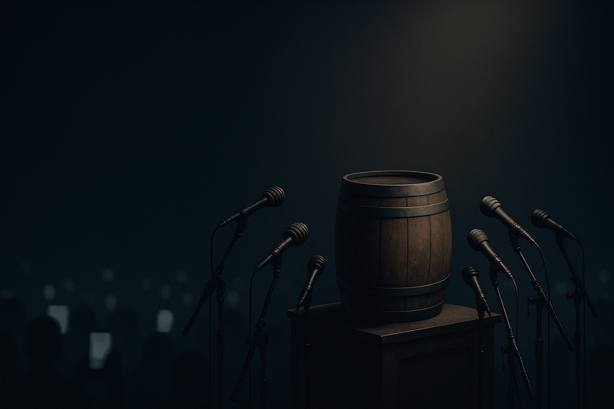 a soliloquy on empty barrels